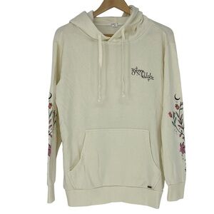 O'neill Women's Hoodie with Tattoo Sleeve Graphic Flower/Moon Sz XS